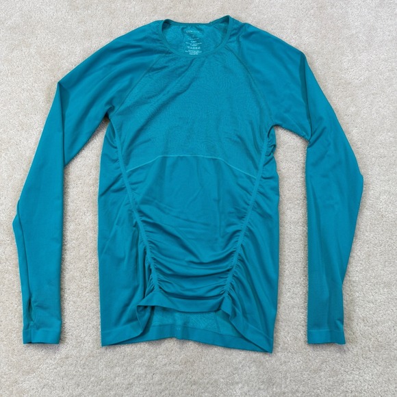 Title nine Tops - Title Nine Prowess Base Layer Shirt Women's M Teal Green Ruched  Nylon Polyester